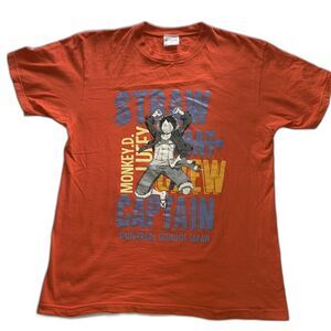 ONE PIECE Monkey D Luffy Mugiwara Crew Universal  Studios Japan  T-Shirt  USJ
